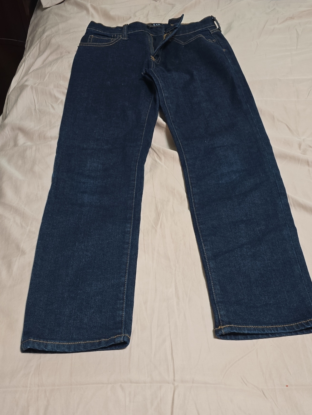 GAP Dark Blue Kids' Stretch Straight-Leg Jeans